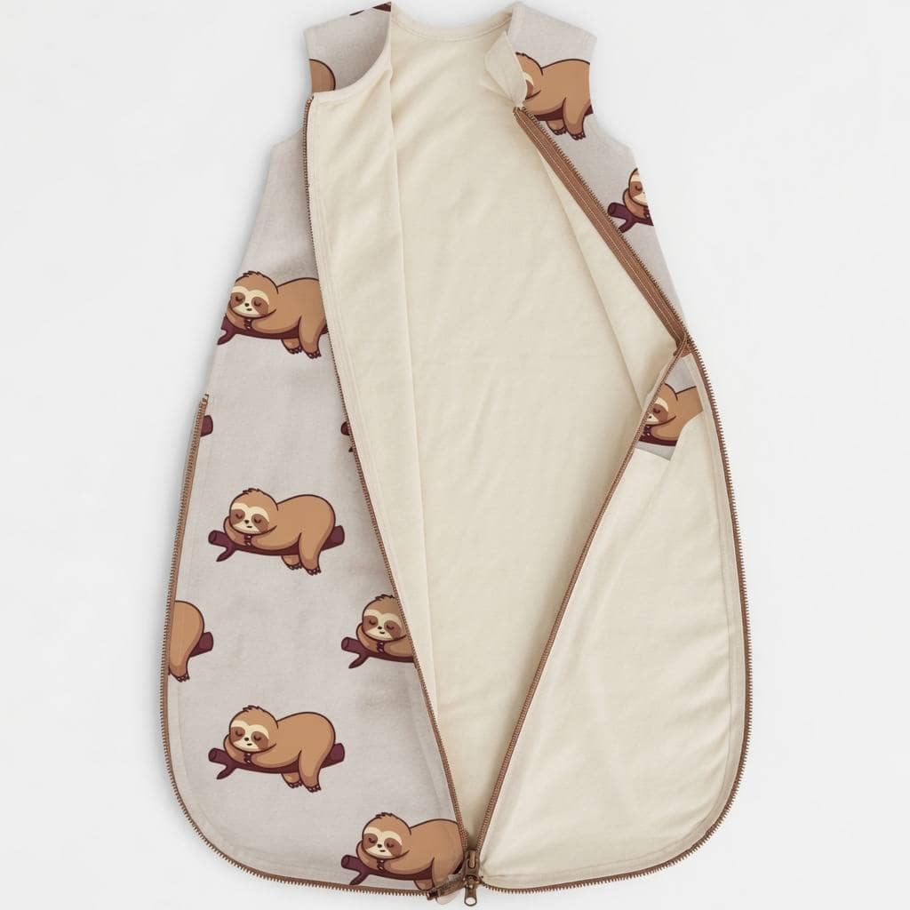 Sack opened flat to show the merino lining